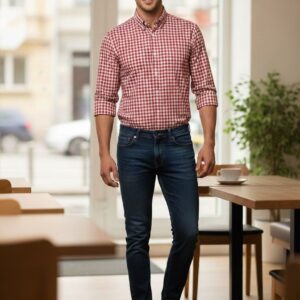 100% cotton checks Regular fit shirt