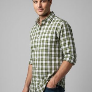 100% cotton checks Regular fit shirt