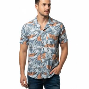 100% cotton Printed Regular fit shirt