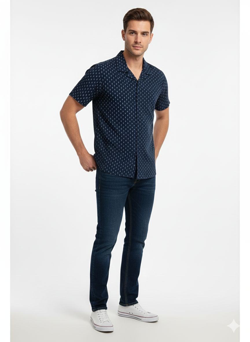 100% cotton Printed Regular fit shirt - Image 2