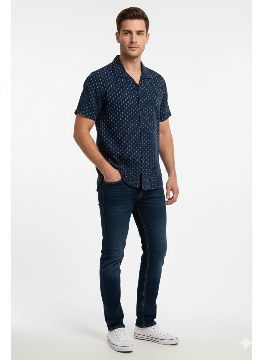 100% cotton Printed Regular fit shirt