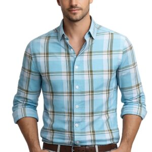 100% cotton checks Regular fit shirt