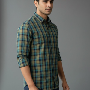 100% cotton checks Regular fit shirt