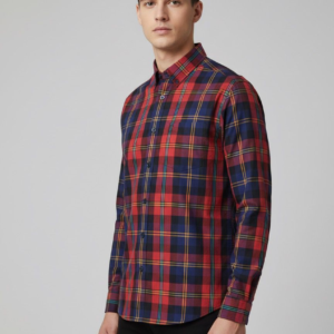 100% cotton checks Regular fit shirt