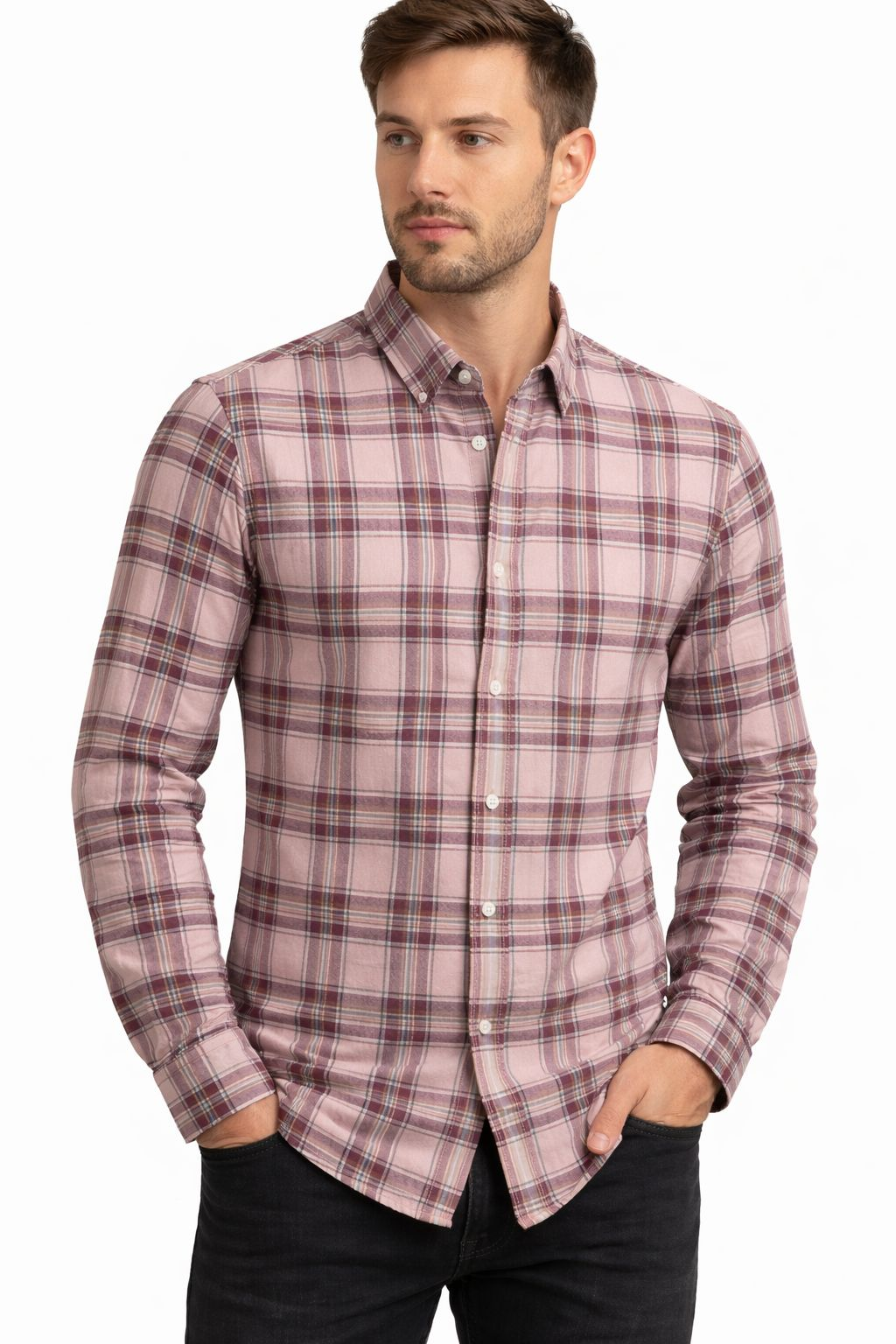 100% cotton checks Regular fit shirt