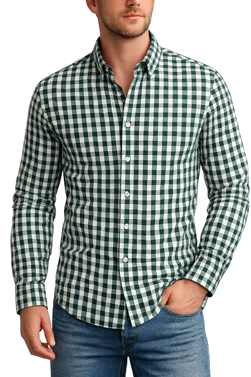 100% cotton checks Regular fit shirt