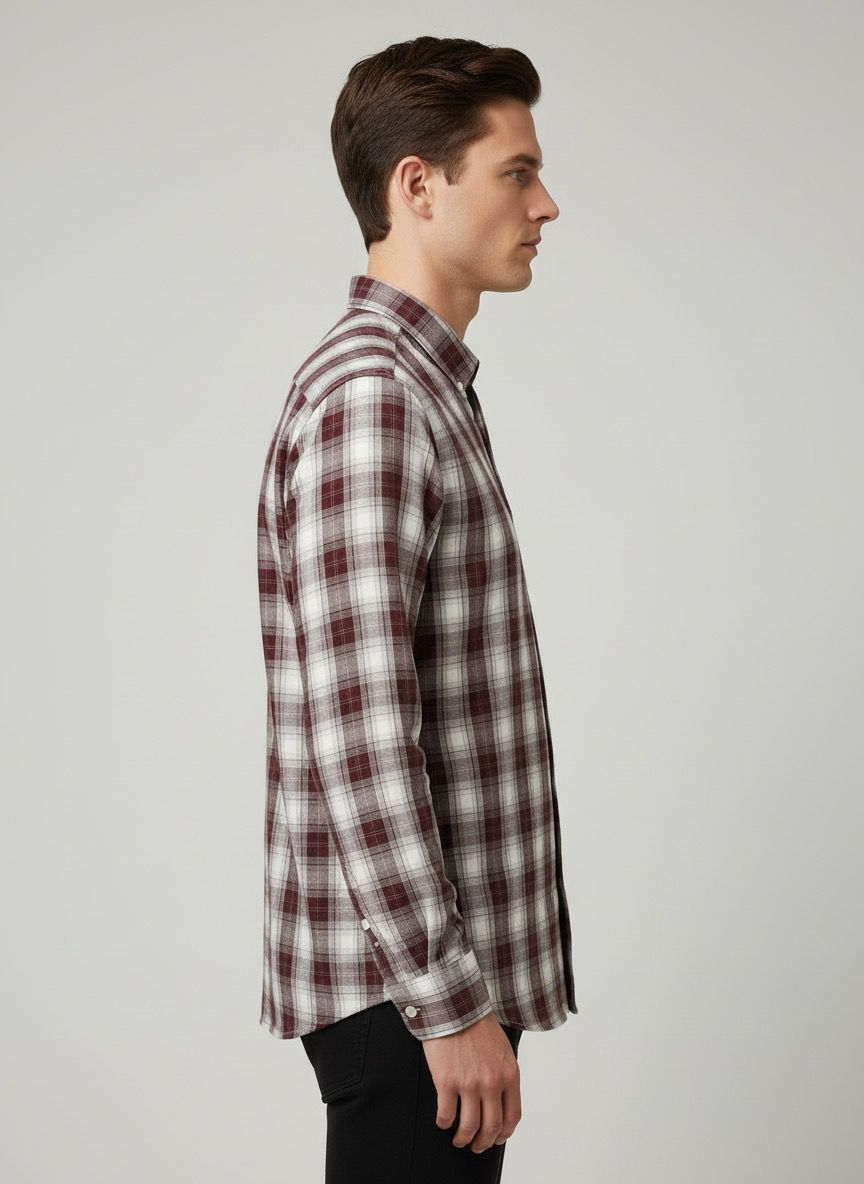100% cotton checks Regular fit shirt
