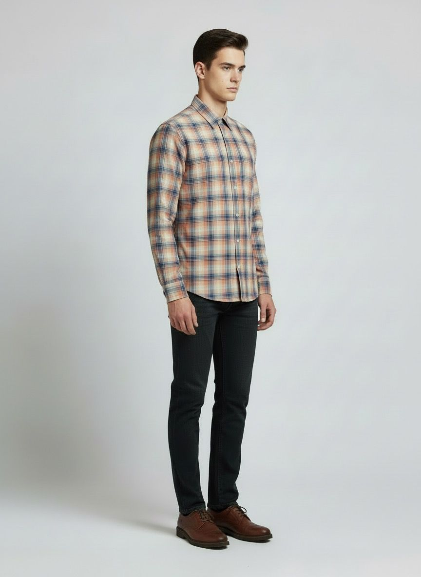 100% cotton checks Regular fit shirt