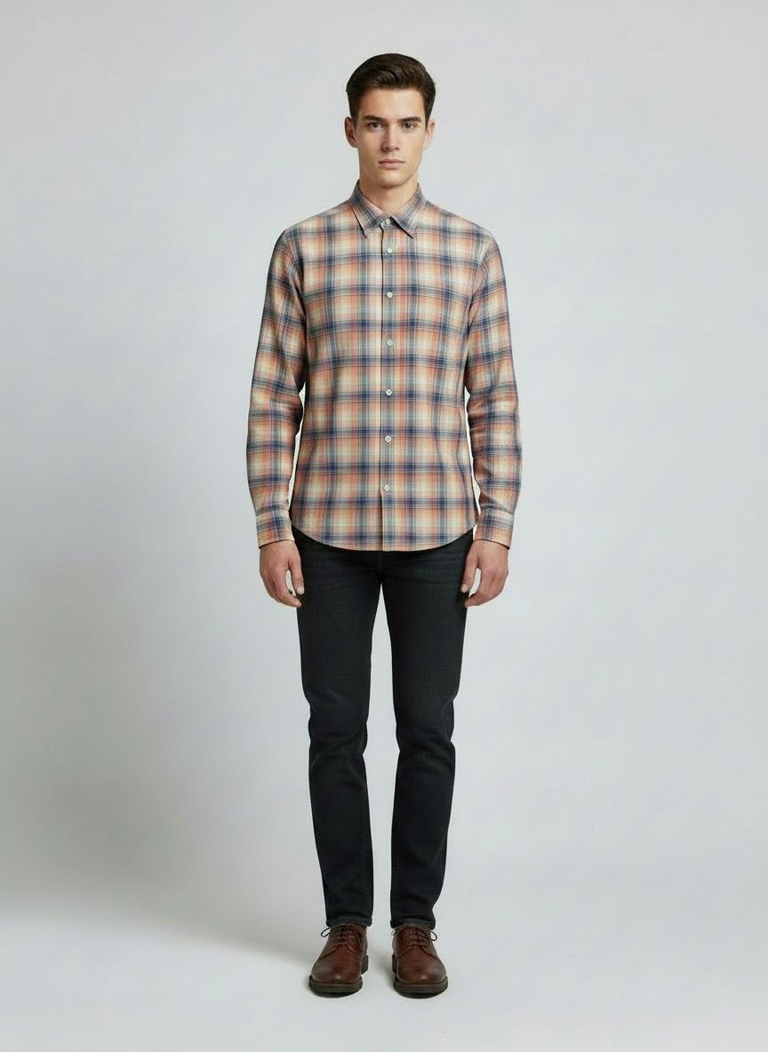 100% cotton checks Regular fit shirt - Image 2